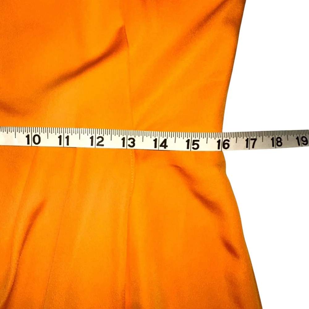 NWT Gianni Bini Addie Halter Orange Midi Dress 12 in Papaya